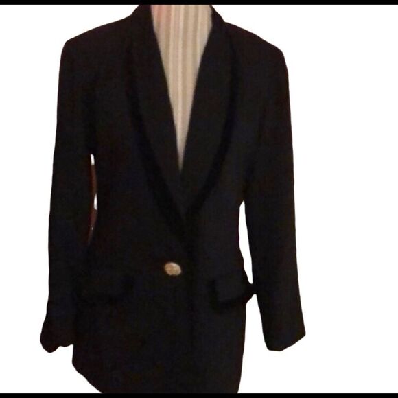 Accessory Lady lined blazer MED velvet trim - Picture 1 of 5